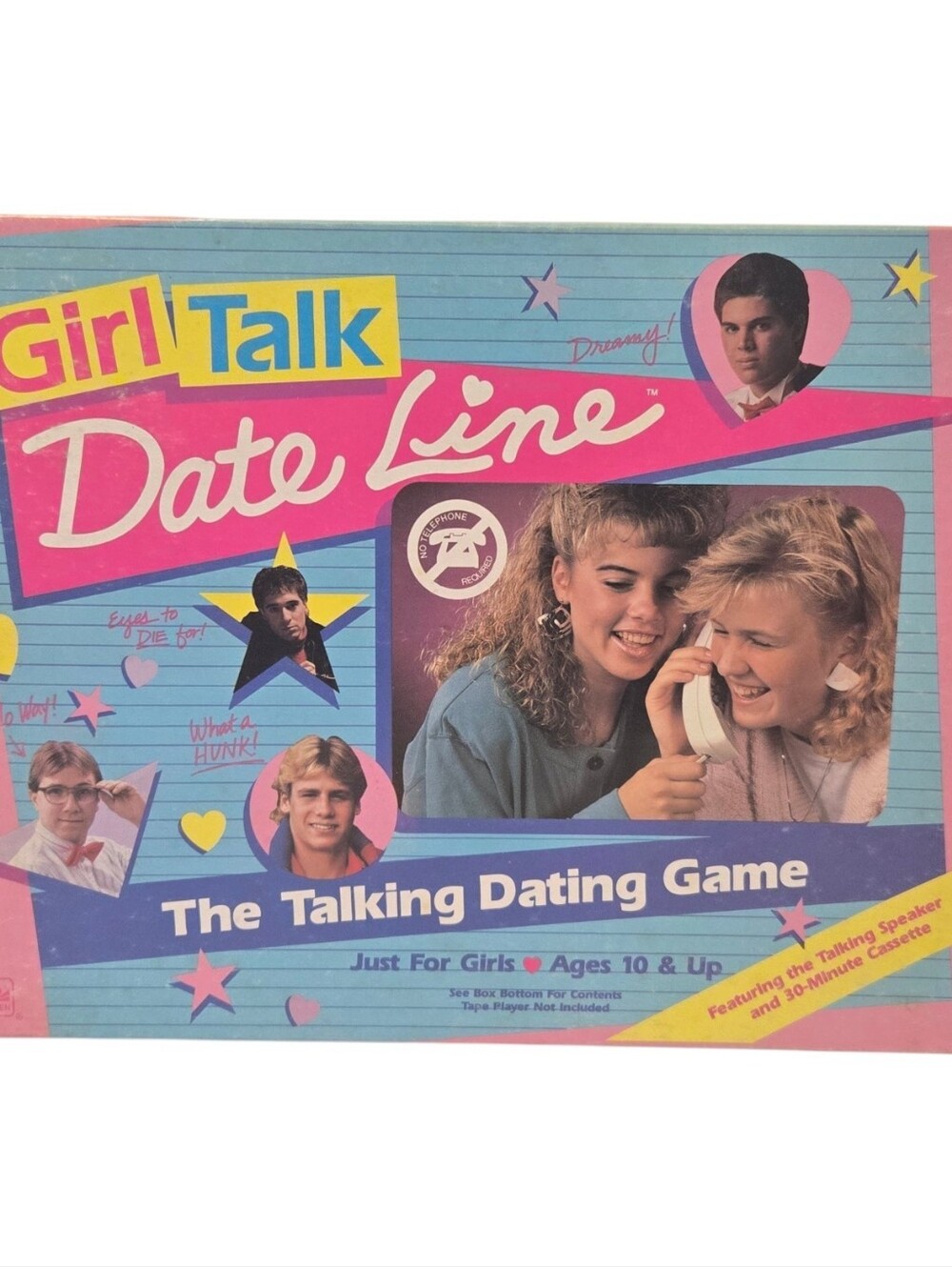 Vintage Girl Talk Date Line 1989 Board Game **COMPLETE & TESTED**